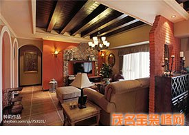 130平田園三居客廳裝修效